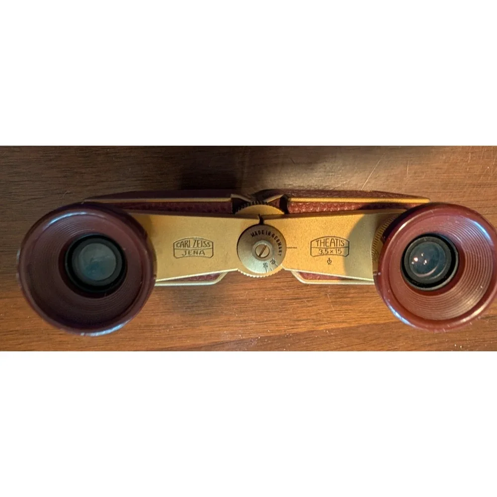 Vintage German CARL ZEISS JENA 3.5 x 15 Opera Glasses Binoculars Theatre